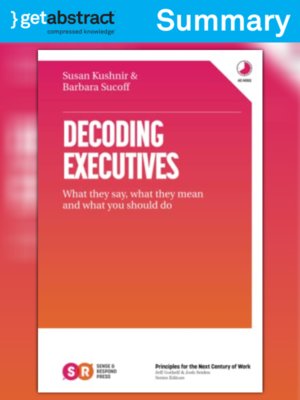 cover image of Decoding Executives (Summary)